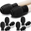 8 Pieces Drum Mute Drumstick Quiet Drum Mute Accessories Rubber