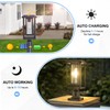 SCNYCUL Solar Lamp Post Lights for Outdoor with Pier Mount