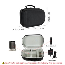 Growalleter Case for XGIMI MoGo 3 Pro 1080P Mini Projector, Carrying Case/Case/Case, Compatible with MoGo 3 Projector, Adjustable Stand, Remote Control and Other Accessories, Upgraded, for mogo 3 pro