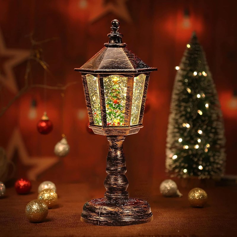 Christmas Snow Globe Lantern with Music (Snow Lantern A)