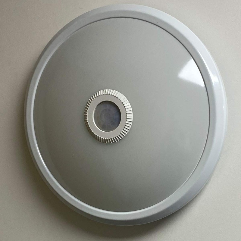 CGC Lighting White Bulkhead Round Motion Sensor PIR Ceiling Light