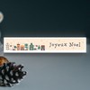 Global Designs Joyeux Noel Snowy Street Scene Festive Standing Wooden
