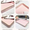 UOEKCS Pink Coffee Table Trays, Decorative Serving Tray with Handles,