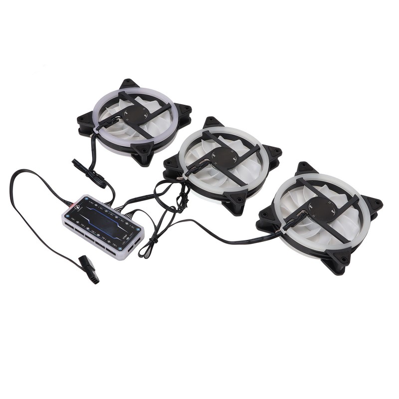 CPU Fan 11 Blades RGB Colorful Enhanced Frame Design Shockproof