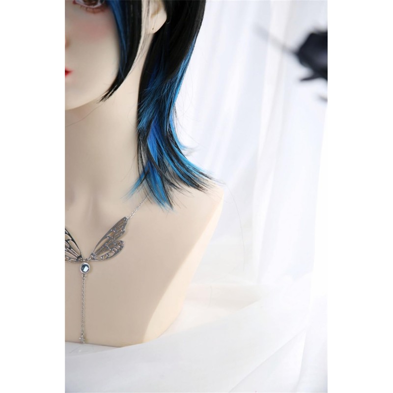Wig, Wig, Wolf Cut, Layer, Beautiful Man, Harajuku, Two-tone, Cyberpunk,