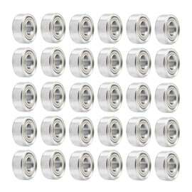 Saipor 30Pcs 693ZZ Ball Bearings, High Speed Silent Small Bearing Deep Groove Double Shield Bearing Miniature Carbon Steel Bearings (3mm x 8mm x 4 mm)