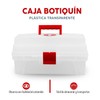 Caja Botiquín Vanity 14", Transparente/rojo - 6475 Santul