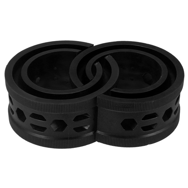 X AUTOHAUX 2pcs Black Car Coil Spring Buffer Rubber Buffer