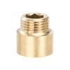 PATIKIL Shower Head Extension Arm, 2 Pack Brass G1/2 Male