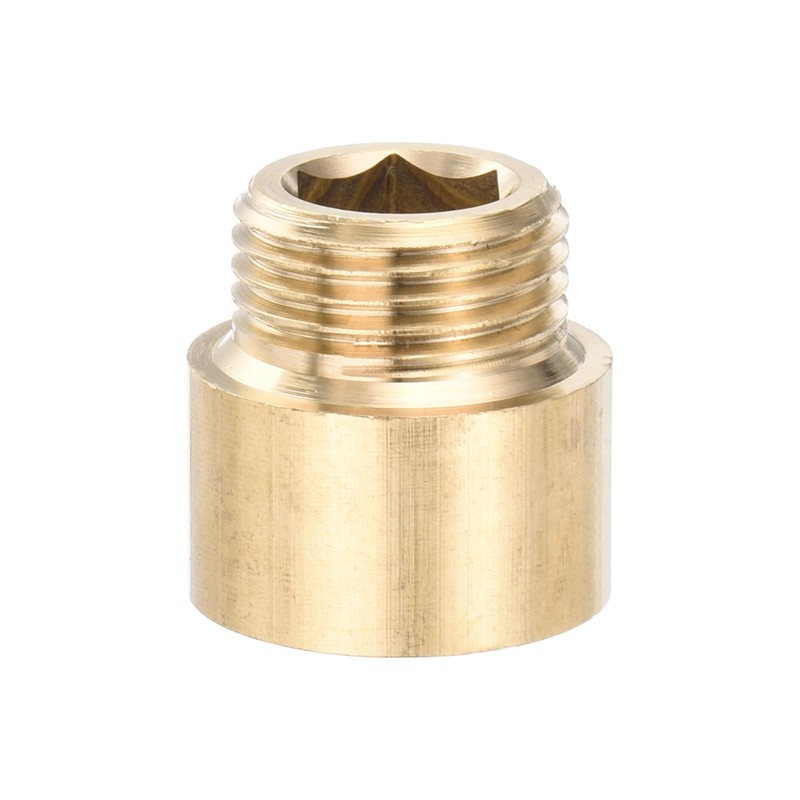 PATIKIL Shower Head Extension Arm, 2 Pack Brass G1/2 Male