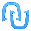 Thoroughbred E-Z Flip II Pro Professional Pitching Horseshoes- Blue, One Pair Made in USA
