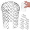 Mipcase 8 Pcs Downspout Filter Gutter Cover Flexible Aluminum Leaf