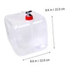 Sosoport 15l Camping Portable Water Bucket Collapsible and Lightweight Spigot