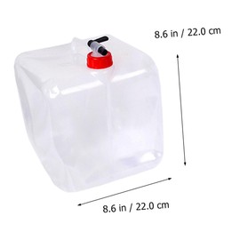 Sosoport 15l Camping Portable Water Bucket Collapsible and Lightweight Spigot Water Tank for Outdoor