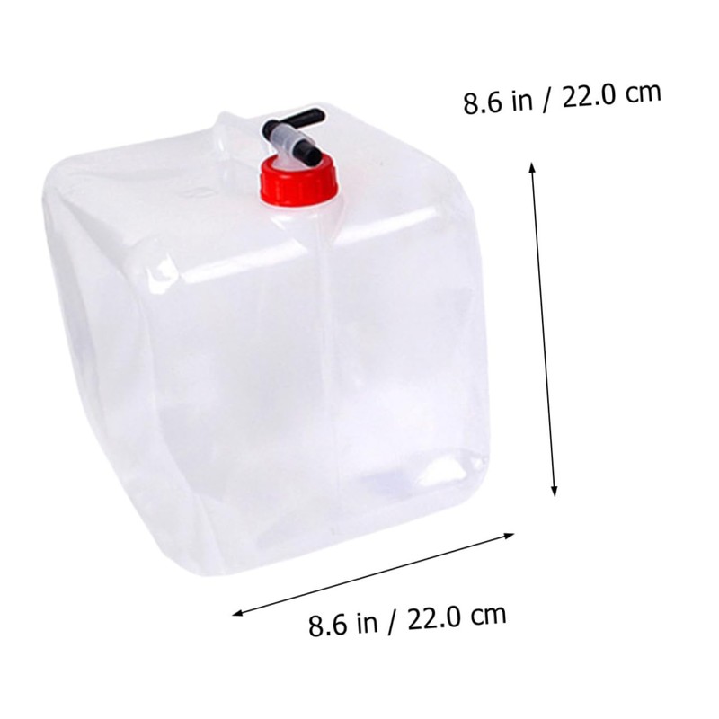 Sosoport 15l Camping Portable Water Bucket Collapsible and Lightweight Spigot