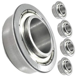 (4 Pack) HD Switch Front Wheel Bushing to Bearing Conversion Kit Replaces Craftsman Garden Tractor - Tough Steel Seals