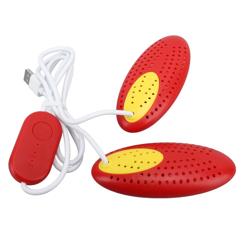 Shoe Dryer Red with Timer Ceramic Heater Deodorizing Function Fast
