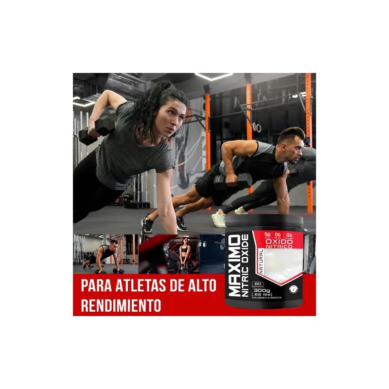 Óxido Nítrico 300g Pre Entreno Maximo Protein 60 Servs
