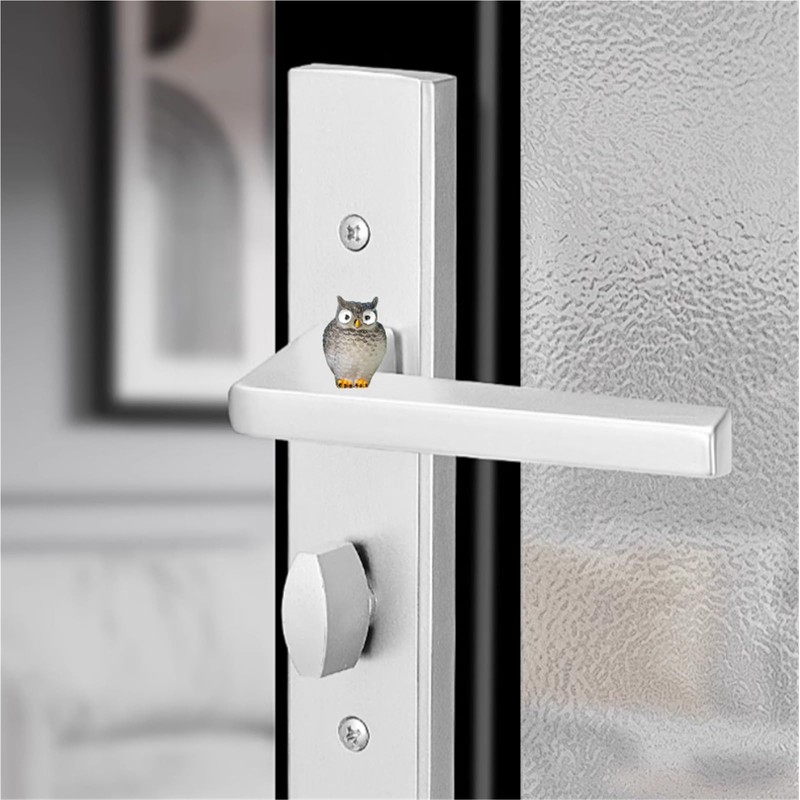 Niuwiwyi 6pcs Animal Door Hinge Heads Decorative Topper Owl Animal