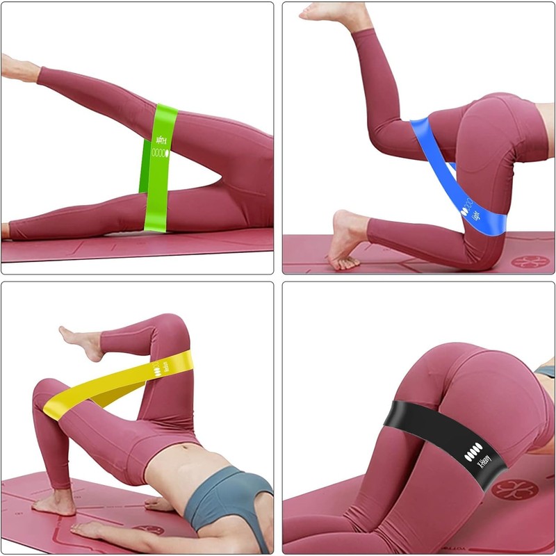 Resistance Loop Exercise Bands Exercise Bands, 5Pcs Elastic Exercise Loop