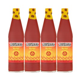 Louisiana Brand Hot Sauce Hotter Hot Sauce 6 Fl Oz (Pack of 4)