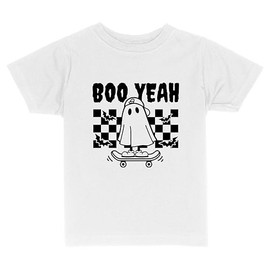 Boo Yeah Toddler Kids T-Shirt 4T White
