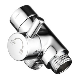 Evangeline Solid Brass Shower Diverter Valve G1/2" 3 Way Shower Arm Diverter (Chrome)