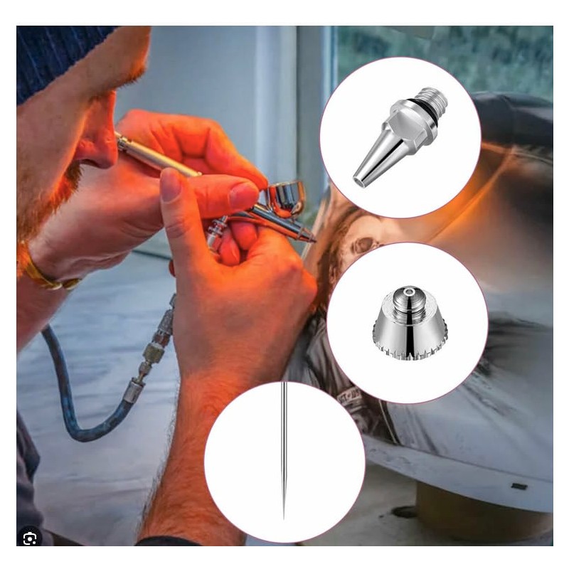 0.2 mm AB134 130 Airbrush Parts Nozzle Gap Gap +