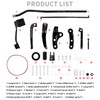 HDBUBALUS Motorcycle Forward Controls Pegs Levers Linkages Kit Set Fit