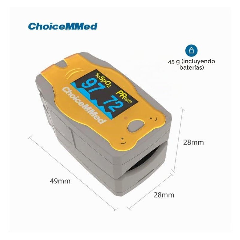Oxímetro Pulso Pediátrico Choicemmed Md300c1 Para toda la familia. Garantia