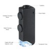Oumefar 60-100X Adjustable Portable Bag LED Illuminated Zoom Field Microscope