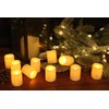 DRomance Flameless Flickering LED Votive Candles with Remote, Battery Operated