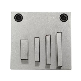 bestbuywholesalers Disc Cutter Rectangular Strip Shape with Set of 4 Punches Size 1/8"-1 3/4"