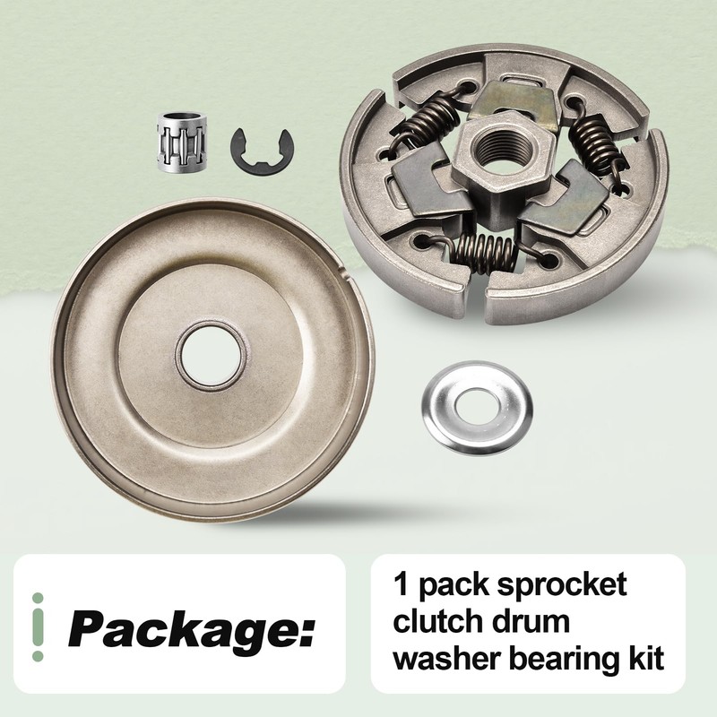 3/8" 6T Chainsaw Sprocket Clutch Drum Washer Bearing Kit Fits