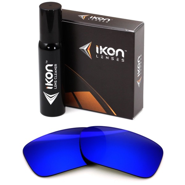 IKON LENSES Replacement Lenses For Oakley Crankcase Sunglasses - Polarized (Deep Blue Mirror)