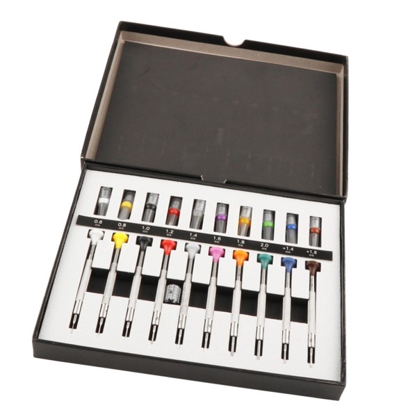 Harilla 10pcs Watch Screwdriver Set Accessories with Storage Case Hardware