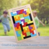 Qinsky Holzpuzzle Tangram,40er Pack Holz-Puzzle Jigsaw Geometrische Blöcke Holz Puzzle