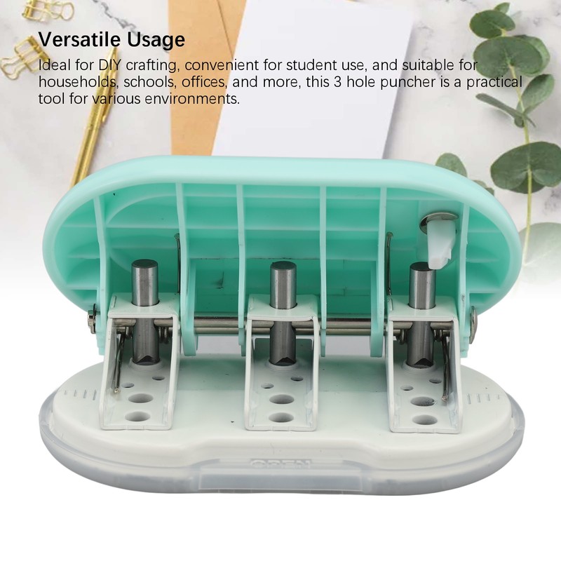 3 Hole Puncher DIY Mini Handheld Paper Punch Loose Leaf