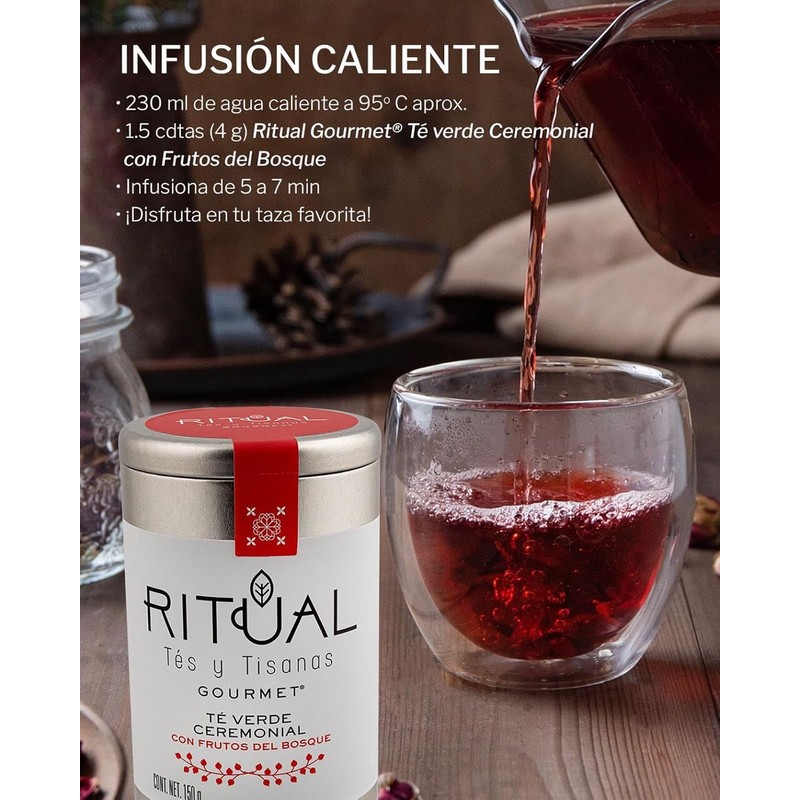 Té verde con frutos del bosque – Ritual Gourmet 150