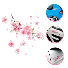 STOBAZA 3pcs Cherry Blossoms Car Door Sticker Creative Flower Decal for Vehicle Exterior Decoration Easy to Apply Removable Design for Hiding Scratches and Enhancing Car Aesthetics