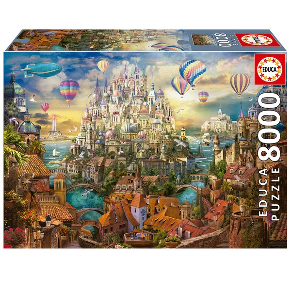 Educa - Dreamtown - 8000 Piece Jigsaw Puzzle - Puzzle