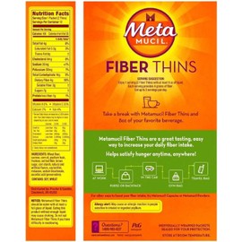 Metamucil Fiber Wafers Apple Crisp Packets, 2 ea