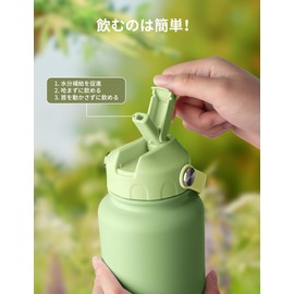 Blackube Water Bottle, Straw, 1 Liter Vacuum Double Wall Sports Bottle, Cold Insulator, Large Capacity Water Bottle, Stainless Steel Vacuum Flask, Perfect for Girls, Boys, Taxi Drivers and Outdoor