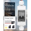 DIHOOL Solar Panel Disconnect Switch, Non Polarized DC Circuit Breaker,