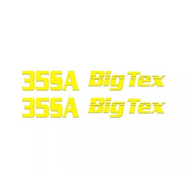 TEX Big Tex Trailer 35SA Decal BigTex - Set of 4 - Decals Stickers