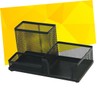 TEHAUX Metal Mesh Desk Organizer Sturdy Storage Case for Office