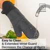 Deiss PRO Heat and Stain Resistant Silicone Oven Mitts Set,