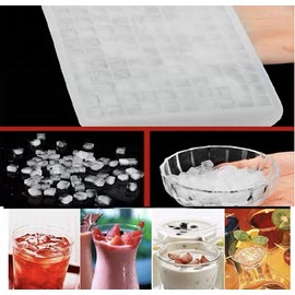 160 Grids Ice Cube Trays Mini Tiny Silicone Ice Cube Trays and Candy Grids Small Ice Maker Tiny Ice Cube Trays Chocolate Mold Mould Maker Molds for Kitchen Bar Party(White)