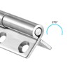 sourcing map Lift Off Hinge, Left Handedness Mini Stainless Steel
