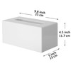Youngever 2 Pack Tissue Box Covers, Plastic Rectangle Tissue Box